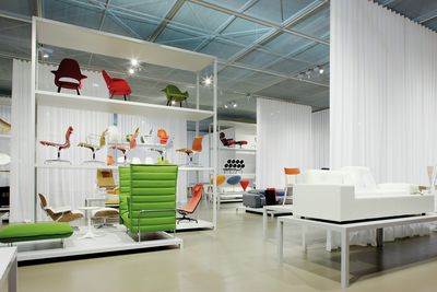 Sistemas de rieles, Colorama 1, Room shot "Vitra Booth"