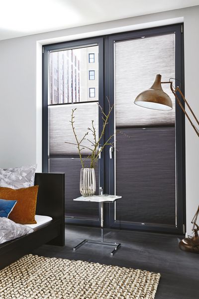 Sistemas de plisadas, SG 8500, DUETTE® Fixé Elan, Col 20012, DUETTE® Architella® Elan Dark, Col 20086, BB35