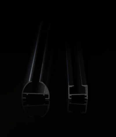 Sistemas de rieles, SG 6010, Black curtain tracks