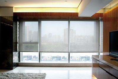 Sistemas de enrollables, Customer Fabrics, Room shot "Residence 8", Shanghai, China