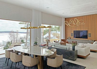 Sistemas de rieles de cortinas eléctricos, SG 5600, Colorama 1, Villa Ekerö, Sweden