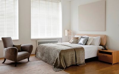 Sistemas de Venecianas, SG 8960, Wood slats, 50mm Soft White, Natural tape