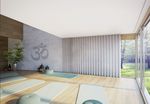 Sistemas de rieles, SG 3870, Yoga room, recessed curtain track