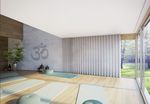Sistemas de rieles, SG 3870, Yoga room, recessed curtain track Sistemas de rieles, SG 3870, Yoga room, recessed curtain track