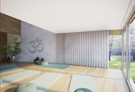 Sistemas de rieles, SG 3870, Yoga room, recessed curtain track